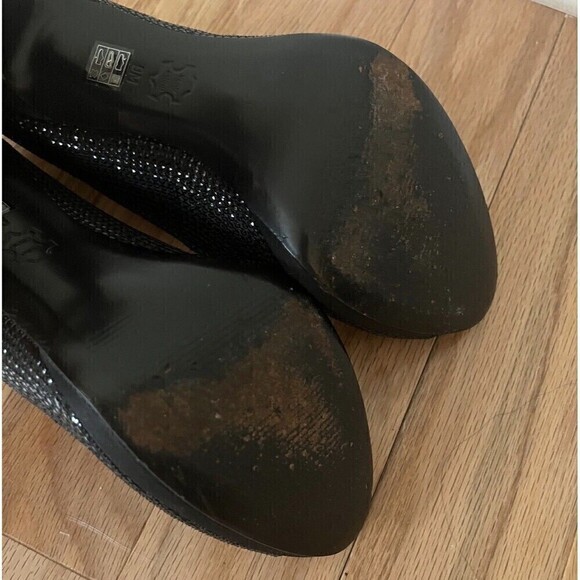 Black Rhinestone Pump Size 9 High Heels MICHAEL - Picture 6 of 10
